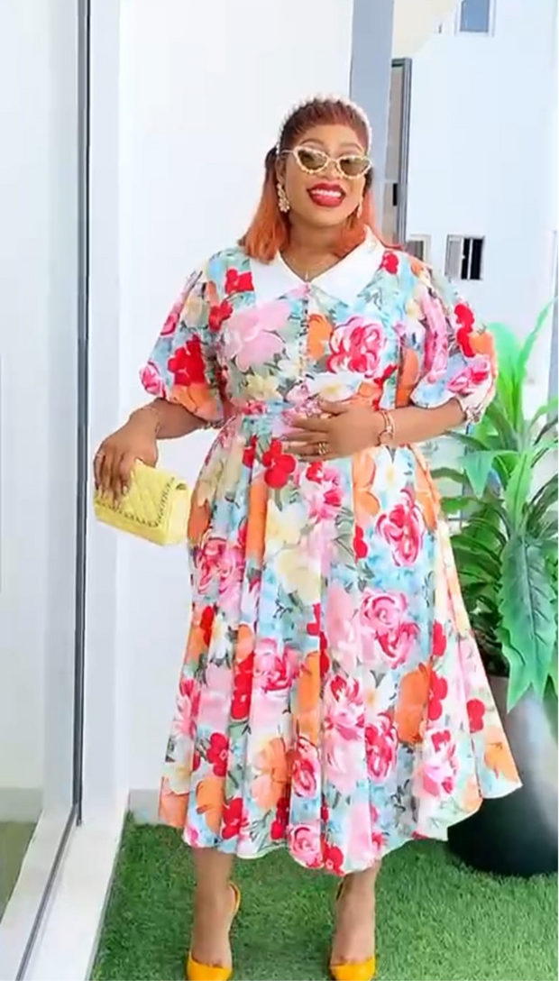 Midi Floral Dress