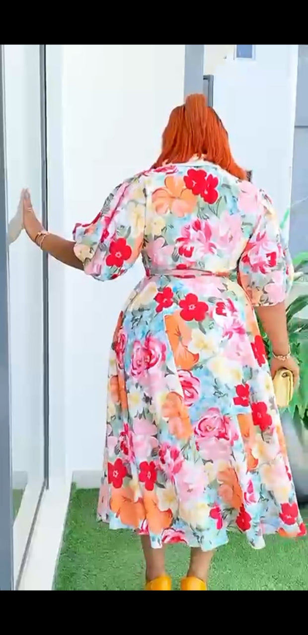 Midi Floral Dress